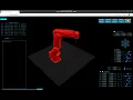 Robot arm 6 1 axis Web based control Three js