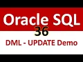 SQL for Beginners 36 DML UPDATE Demonstration