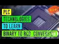 Binary to BCD conversion with ladder diagram