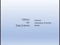 L4 Numpy Part III
