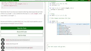 Basic JavaScript Iterate Through an Array with a For Loop free code camp Dani