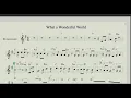Lagu What a wonderful world / Backing track /For Bb instruments