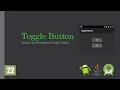 Android Bangla Tutorial 22 ToggleButton Java Android App development