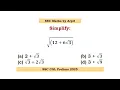 Simplify