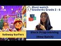 Code org Tutorial in Sprite Lab Lesson Subway Surfers Coding Blocks Junior