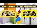 Multiple and Multilevel Inheritance Python Object oriented programming