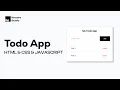 Build a Modern Todo App with Vanilla JavaScript