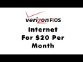 How to Get Verizon Fios Internet For 20 Per Month