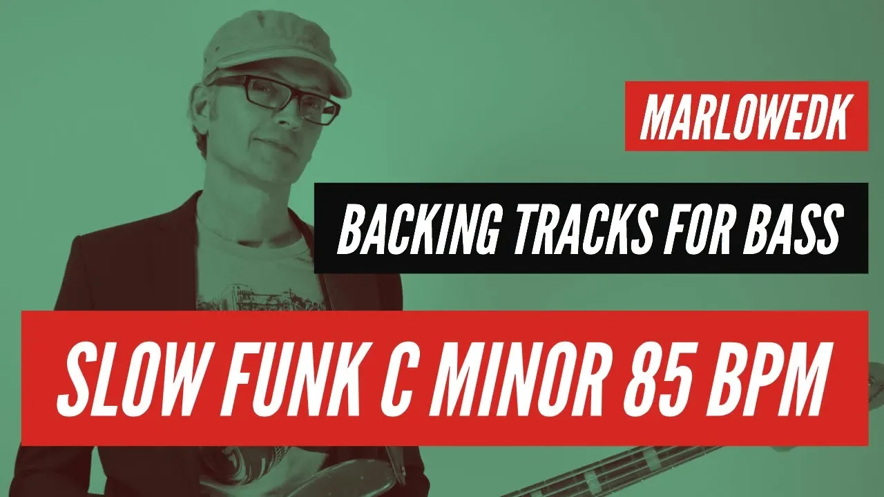Funky backing track for bass in Cm, 85 bpm Funky backing track for bass in Cm, 85 bpm