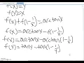 MATH299B - Functional Equation from Putnam Exam