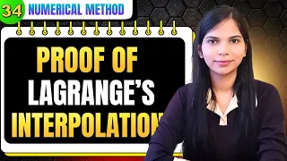 Proof of Lagrange Interpolation Formula Numerical Method Engineering Mathematics