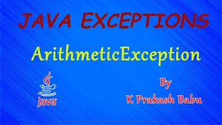 ARITHMETICEXCEPTION EXCEPTIONS LIST IN JAVA