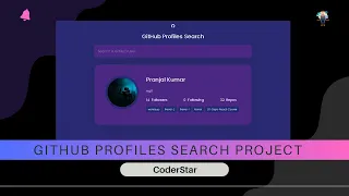 Github Profiles Search Project Using Html Css JavaScript