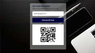 How To Create QR Code Generator Using HTML CSS And JavaScript Glassmorphism Design