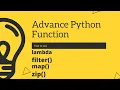 How to use lambda filter map zip function in python