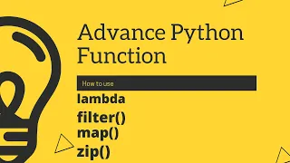 How to use lambda filter map zip function in python