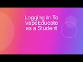 Student Login Directions