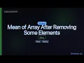 LeetCode 1619 Mean of Array After Removing Some Elements The Sorting Trick C
