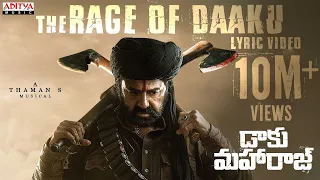 the rage of daaku lyric video daaku maharaaj nandamuri balakrishna bobby kolli thaman s