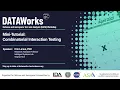 Combinatorial Interaction Testing