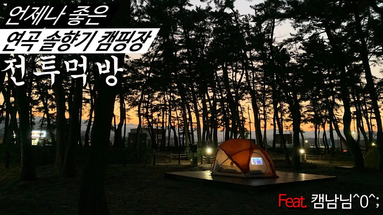 언제나 좋은 연곡 솔향기 캠핑장  전투먹방!    ㅣ현실캠핑 ㅣ솔로캠핑ㅣ리얼캠핑ㅣ캠핑ㅣ サムネイル