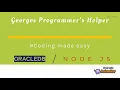 how to code with Oracle database and NodeJS made simpler Oracledbmanager for NodeJS - Part 1