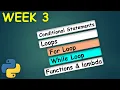 Week 3 Introduction to PYTHON for Beginners Learn Data Science MiTutorials