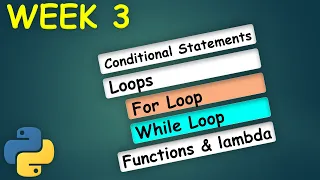 Week 3 Introduction to PYTHON for Beginners Learn Data Science MiTutorials