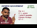 Compound Interest n in Fractions Months Days In Tamil