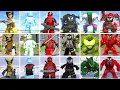 Evolution of Characters in LEGO Marvel Super Heroes 1 vs 2 vs 3 Side by Side Comparison