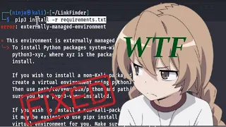 Kali Linux pip Error Use This Method Instead of -break-system-packages