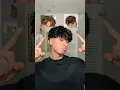 middle part vs fluffy hair