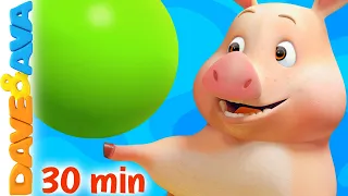 Color Song This Little Piggy And More Nursery Rhymes Learn Colors With Dave And Ava 