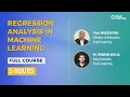 Regression Analysis in Machine Learning Full Course Linear Regression Logistic Regression