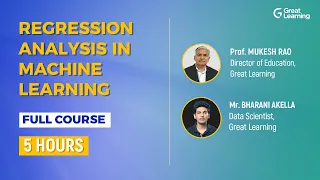 Regression Analysis in Machine Learning Full Course Linear Regression Logistic Regression