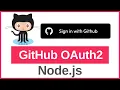How to Add GitHub OAuth2 Login in Node js GitHub OAuth2 Authentication with Passport js