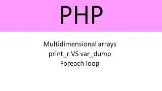 Multidimensional arrays - print