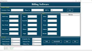 Bill Management System In Python With Source Code Source Code Projects