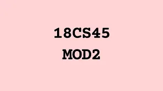 18CS45 MODULE 2 OBJECT ORIENTED CONCEPTS OOC VTU 4th SEM CSE