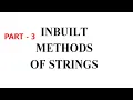 About Substring Startwith Endswith inbuilt methods of Strings