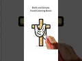Easter Cross Coloring Page - Bold and Simple Coloring Book Easter Theme