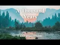 Download Lagu Christina Perri - A Thousand Years ( 1 hour piano for relaxation, stress relief, study, sleep )