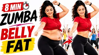 The Best Zumba Dance to Lose Belly Fat at Home (Easy 8 Min)