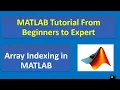 MATLAB Tutorial How to perform Array Indexing Analog Techii