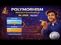 Polymorphism in Java Explained in Telugu Method Overloading SpringTechie