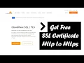 Get a free Cloudflare SSL certificate for website
