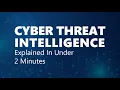 Cyber Threat Intelligence Explained In Under 2 Minutes