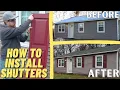 How to Measure Choose Install Exterior Vinyl Shutters DIY with Basic Tools Experience