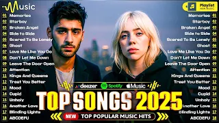 Billie Eillish The Weeknd Bruno Mars Justin Bieber Maroon 5 Billboard Spotify Playlist 2025 