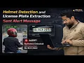 Helmet Detection and License Plate Extraction Sent Alert Message